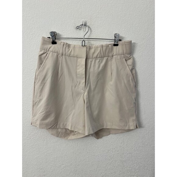 Nike Womens Dri-FIT Standard Fit Beige Shorts M - Picture 1 of 6